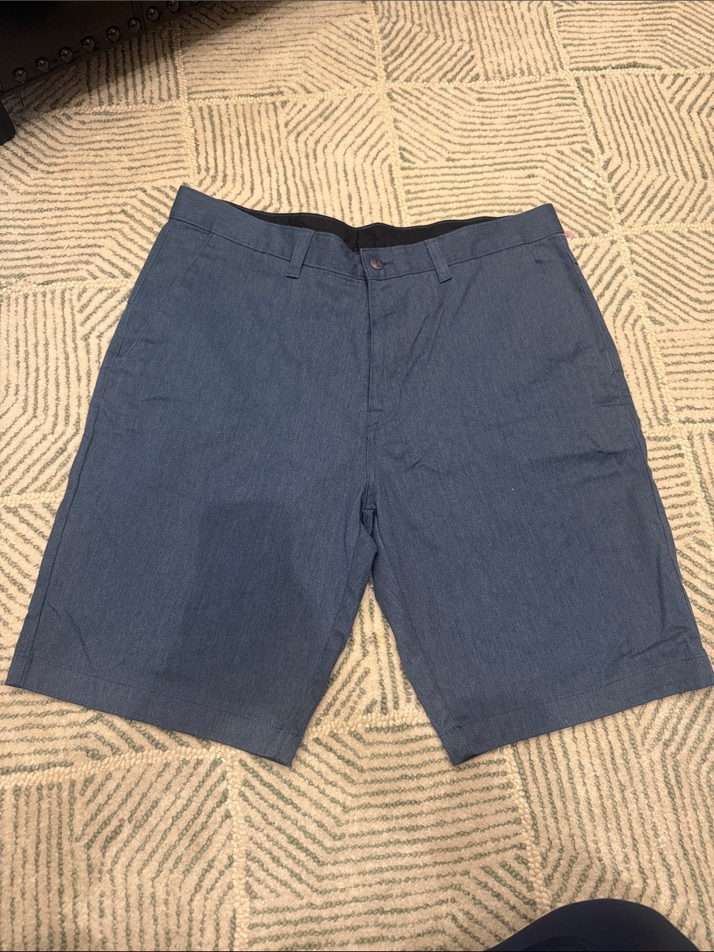 Volcom Men's Navy Flat-Front Shorts